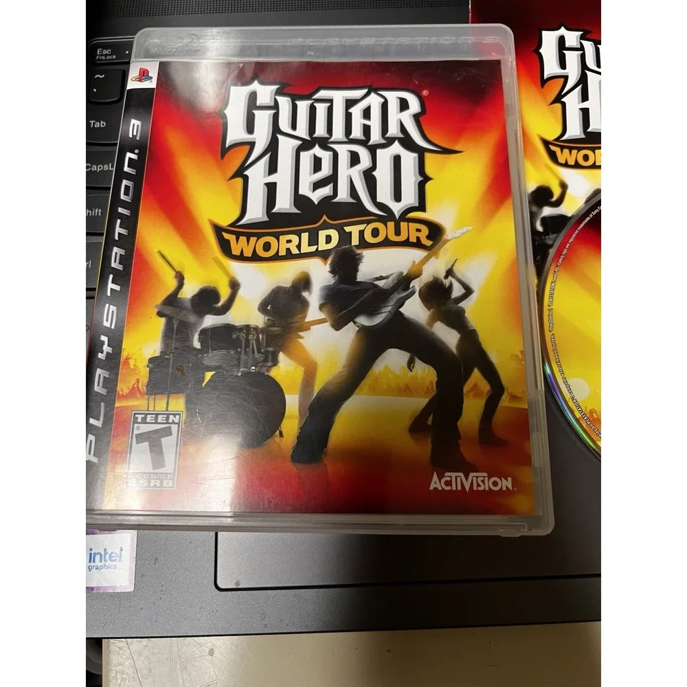 Guitar Hero‎ World Tour Sony PlayStation 3 PS3 Game Case Manual BLUS-30164